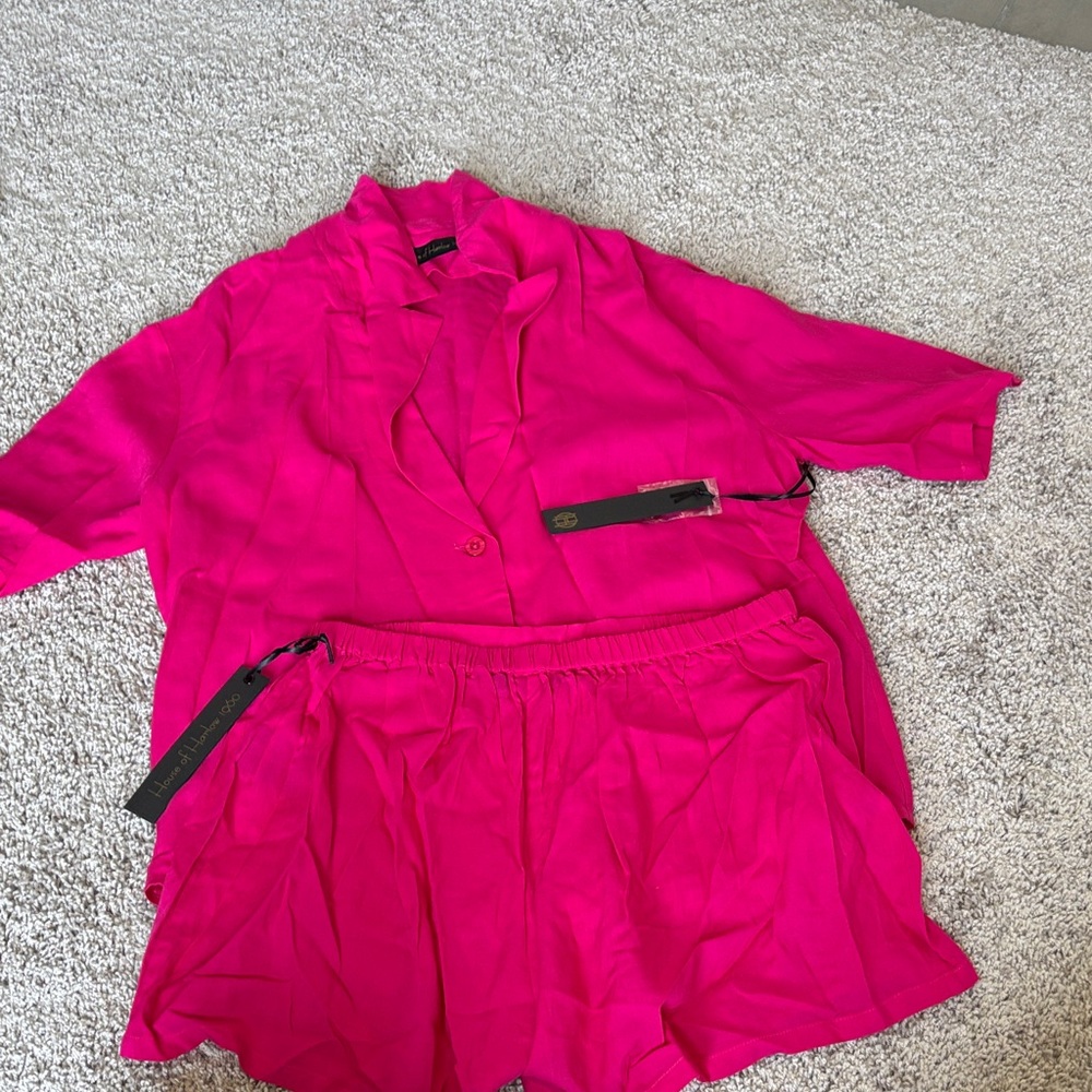 House of Harlow 1960 Pink Button Down Shirt